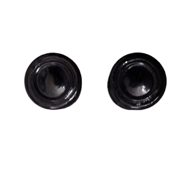 Georgian Vintage Salt And Pepper Shakers Dark Ruby With Silver Tops - Picture 4 of 6